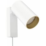 Licht - erlebnisse - lampe murale avec interrupteur c�ble r�glable gu10 blanc or moderne m�tal applique ...