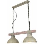 Licht - erlebnisse - lustre suspension d'intrieur hakon blanc shabby en bois au design lgant en style ...