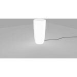 Pot de fleurs �clair� blanc avec fiche c�ble � 35 cm lampe ext�rieure e27 lumi�re d�corative pot de fleurs ...