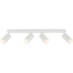 Licht - erlebnisse - spot de plafond m�tal orientable blanc gu10 4 ampoules spot moderne allong� plafonnier ...