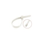 Colliers de serrage rouvrable 7. 6x300 nylon blanc polyamide 6. 6 - 10 pices