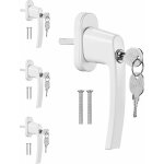 Liferun - 4pcs poign�es de fen�tre verrouillables, poign�e de fen�tre � cl� pour s�curit� enfant, adapt� ...