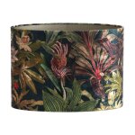 Light & living - abat - jour - passion - vert - textile - e27 -