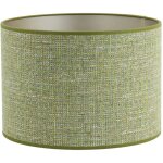 Light & living - abat - jour - tweed - vert - textile - � 20cm -