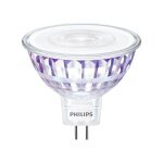 Ampoule led spot gu5. 3 50w blanc chaud, verre - philips