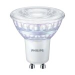 Philips - ampoule led spot gu10 80w blanc chaud compatible variateur, verre Philips - ampoule led spot gu10 80w blanc chaud compatible variateur, verre