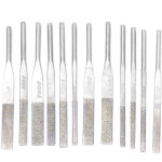 Limes diamant�es pour machine � c�ne � tige de 3mm, 12 pi�ces, pour le meulage alternatif