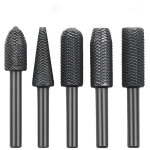 Lime rotative en acier gaufr�, 5 pi�ces / ensemble, 6mm, t�te de meulage �lectrique, lime en forme sp�ciale, ...