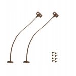 Limiteur d'ouverture marron 2 pi�ces