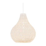 Lina - grande suspension - 1 lumière - ø 450 mm - blanc - design, rétro - éclairage intérieur - salon ... Lina - grande suspension - 1 lumière - ø 450 mm - blanc - design, rétro - éclairage intérieur - salon ...