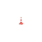 Cne de signalisation rouge et blanc hauteur 50 cm