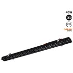 Barcelona led - linéaire led encastrable 40w ugr18 puces osram - blanc chaud - noir Barcelona led - linéaire led encastrable 40w ugr18 puces osram - blanc chaud - noir