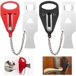 Linghhang - 2 pcs serrure de porte portable verrou de porte antivol s�curit� porte verrouillage de voyage ...