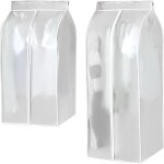 Linghhang - 2 pi�ces sac � poussi�re pour v�tements, housse penderie, grande housse de protection anti ...