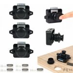 Linghhang - 5psc loquet de verrouillage � bouton - poussoir, serrures de porte sans cl� pour camping ...