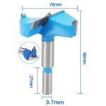 Linghhang - 70mm bleu gris forets tungst�ne carbure bois trou scie ouvre - tari�re travail bois charni�re ...