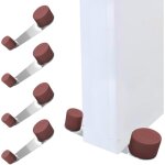 Linghhang - but�e de porte 360� - stop porte avec reteneur pivotant m�canique, pack de 4 - fixation adh�sive ...