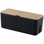Linghhang - cable box range cable rangement(noir), bo�te pour c�bles, bo�te cache - c�ble pour garder ...