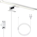 Linghhang - lampe miroir led, lampe armoire, applique salle de bain, lumi�re blanche neutre 4000 kelvin, ...
