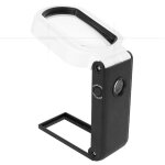 Linghhang - loupe de lecture 25 x 10 x loupe grossissante �clair�e loupe de poche pliable 7 led loupe ...
