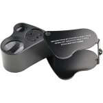 Linghhang - noir), 30 x 60 loupe bijoutier, led loupe eclairante horloger, gemmes bijoux pierres timbres ...