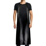 Linghhang - tablier imperm�able en pvc - 120x90cm, noir, pour hommes et femmes, imperm�able � l'eau et ...
