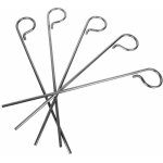 Lot de 5 pitons fixes gazon en inox 29 cm linxor Lot de 5 pitons fixes gazon en inox 29 cm linxor