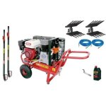 Lisam hobby kit de r�colte d'olives pour 2 op�rateurs avec moteur - compresseur honda 2 r�colteurs