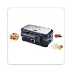 8368 speedn mixt 1200, gaufrier + grill 2 en 1, 1 plaque gaufres, 1 plaque gril interchangeables, 1200 ...
