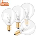 Litzee - lot de 4 ampoule edison, e12 ampoules � incandescence guirlande guinguette d�corative ampoules ...