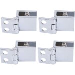 Litzee - 4 pcs charnière en verre clip pince pinces charnière de porte en verre installation facile support ... Litzee - 4 pcs charnière en verre clip pince pinces charnière de porte en verre installation facile support ...