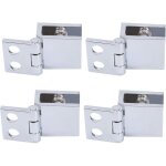 Litzee - 4 pcs charni�re en verre clip pince pinces charni�re de porte en verre installation facile support ...