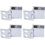 Litzee - 4 pcs charni�re en verre clip pince pinces charni�re de porte en verre installation facile support ...