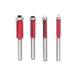 4 pièces fraise à copier 1 / 4' outils de fraisage de menuiserie bricolage de coupe avec roulement supérieur, ... 4 pièces fraise à copier 1 / 4' outils de fraisage de menuiserie bricolage de coupe avec roulement supérieur, ...