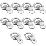 Litzee - anneaux d'arrimage en d pour remorque avec fixation au sol capacit de 580 kg - 10pcs