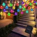 Guirlande solaire extérieure 12m 100 led guirlande lumineuse multicolore avec 8 modes & Étanche ip65 ... Guirlande solaire extérieure 12m 100 led guirlande lumineuse multicolore avec 8 modes & Étanche ip65 ...