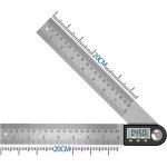 Litzee - num�rique angle finder 0 - 360 ? num�rique inclinom�tre en acier inoxydable rapporteur d'angle ...