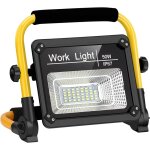 Litzee - projecteur led rechargeable, projecteur chantier 50w lampe rechargeable led avec usb lampe de ...