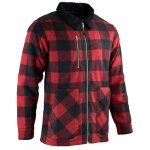 Lma - chemise de travail matelass�e �paisse erable rouge / noir s