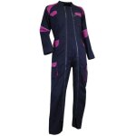 Lma - combinaison de travail femme bicolore double zip bleu fonc� / rose orge - 401021 taille 1