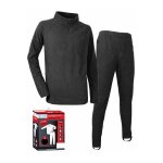 Lma - ensemble sous - vtements thermiques polaire (sweat + pantalon) ice noir xxl