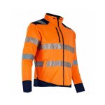 Lma - gilet de travail authentic hv led - marine / orange fluo xl - 5