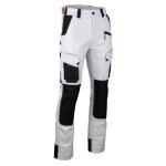 Lma - pantalon cellule stretch bicolore avec poches genouill�res - blanc / gris nuit - t. 40 1870 - 40 ...