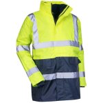 Lma - parka 4 en 1 impermable et coupe - vent prevention jaune / marine xl