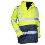 Lma - parka 4 en1 haute visibilit� jaune fluo / marine prevention - 5002 taille 3xl