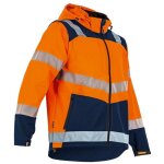 Lma - softshell haute visibilit� bicolore orange / marine cible m