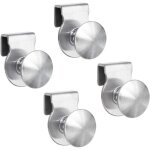 Lntyq - lot de 4 poign�es de porte en verre en acier inoxydable sans per�age pour vitrine, meubles, armoires ...