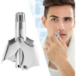 Lntyq coupe nez manuelle en acier inoxydable, tondeuse � poils de nez, coupe - poils nez, tondeuse nez, ...