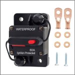 Lntyq disjoncteur de voiture 60a, dc 12v - 48v disjoncteur �tanche avec r�initialisation manuelle pour ...