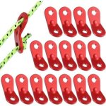 Lntyq tendeur de corde, 16 pi�ces tendeur de corde camping en alliage d'aluminium, guyline tendeurs ajusteur ...